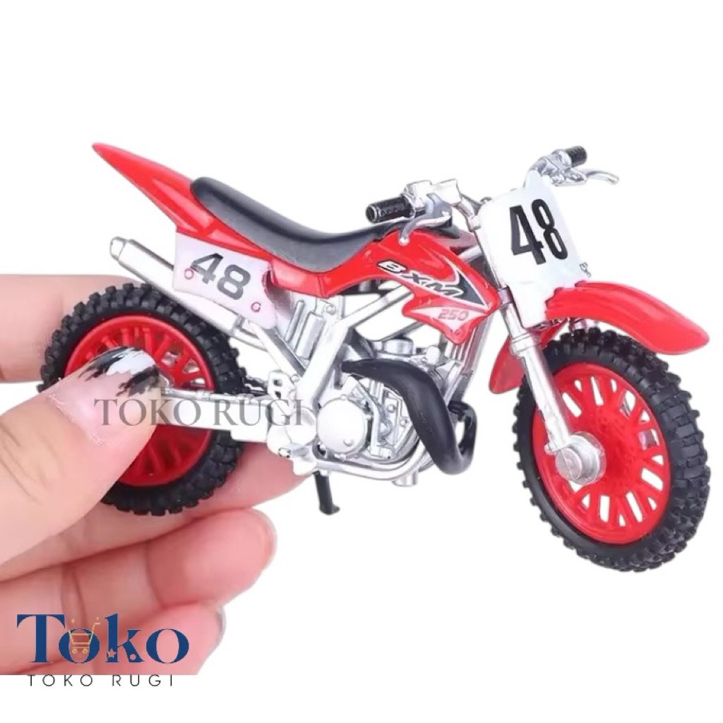 Miniatur Motor Balap Diecast Motor Gp Balap -  Miniatur Motor Cross Bike Motorcycle Motor Trail Main