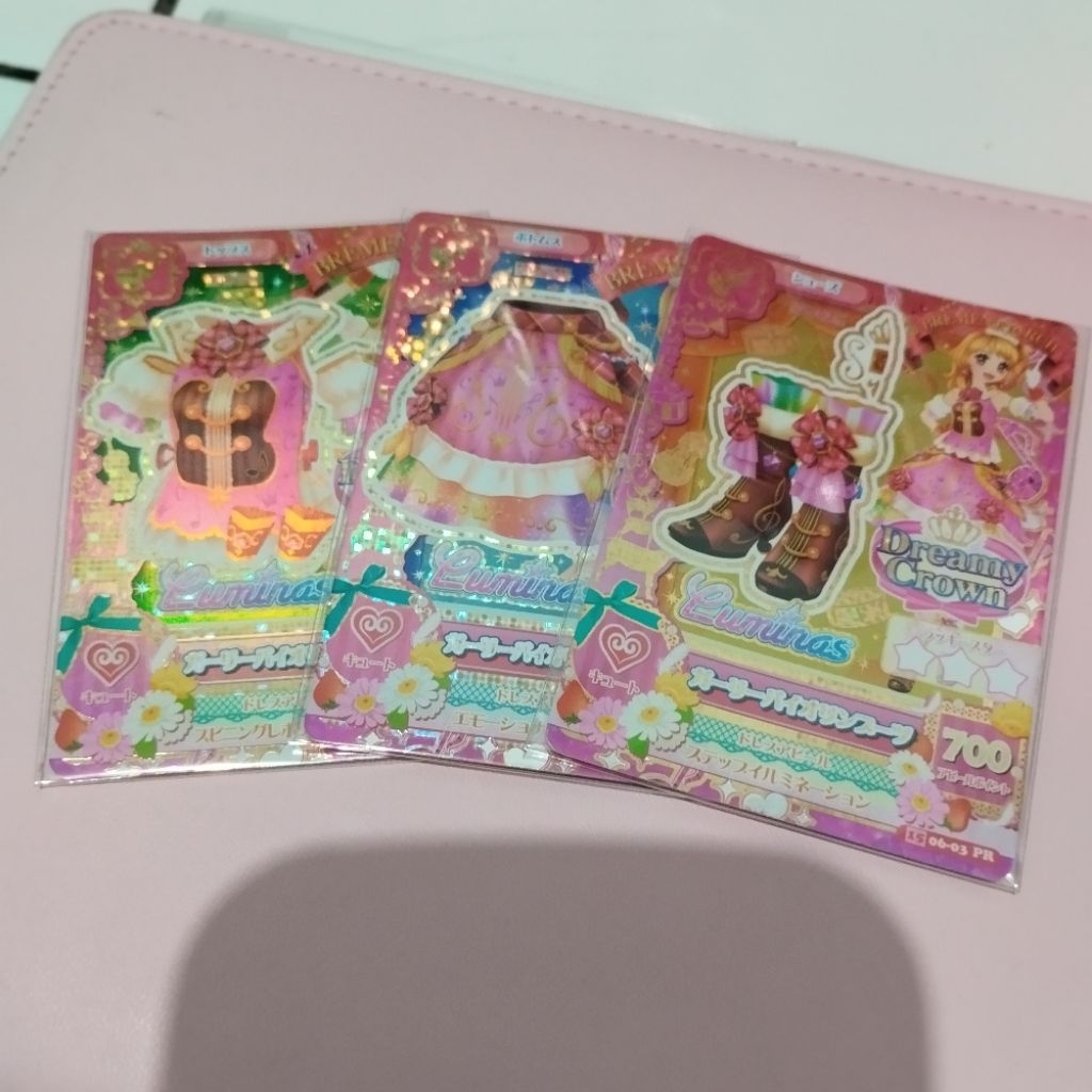BOOKED Aikatsu Card Dreamy Crown Girly Violin Set no acc
