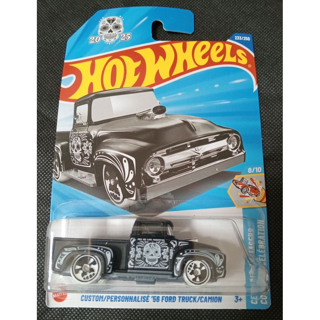 HOT WHEELS CUSTOM '56 FORD TRUCK HITAM