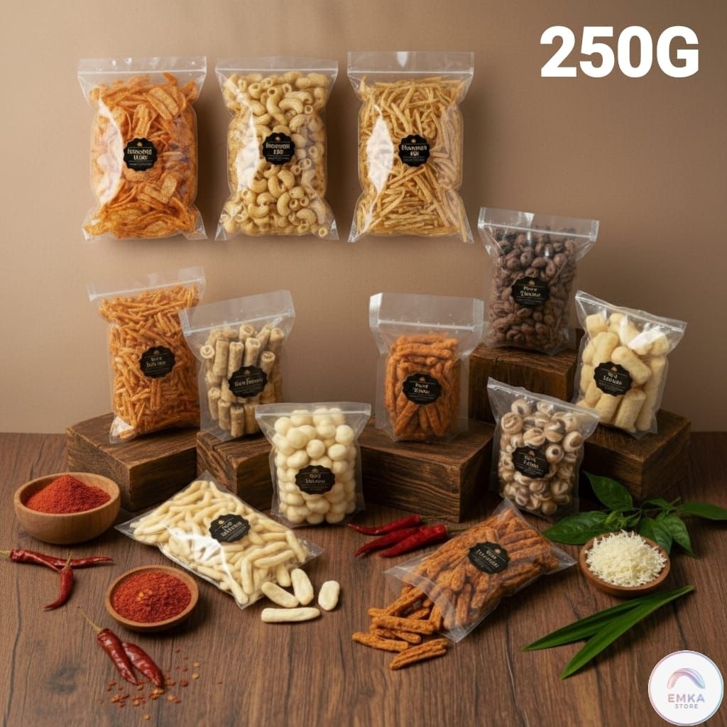 ANEKA SNACK GROSIR 250G - CEMILAN MAKANAN ENAK RENYAH DAN MURAH