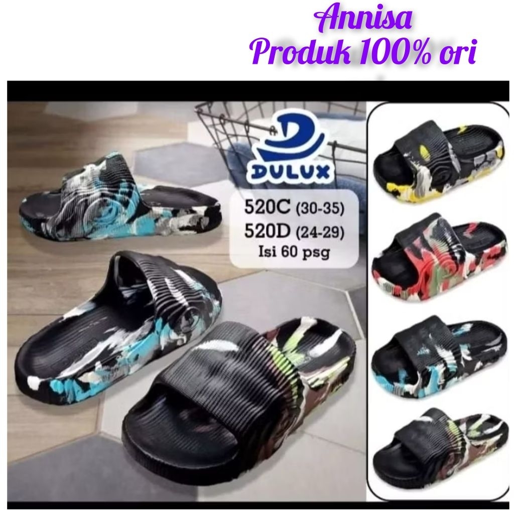 Sandal slop anak laki-laki loreng DULUX 520 ukuran 30-40