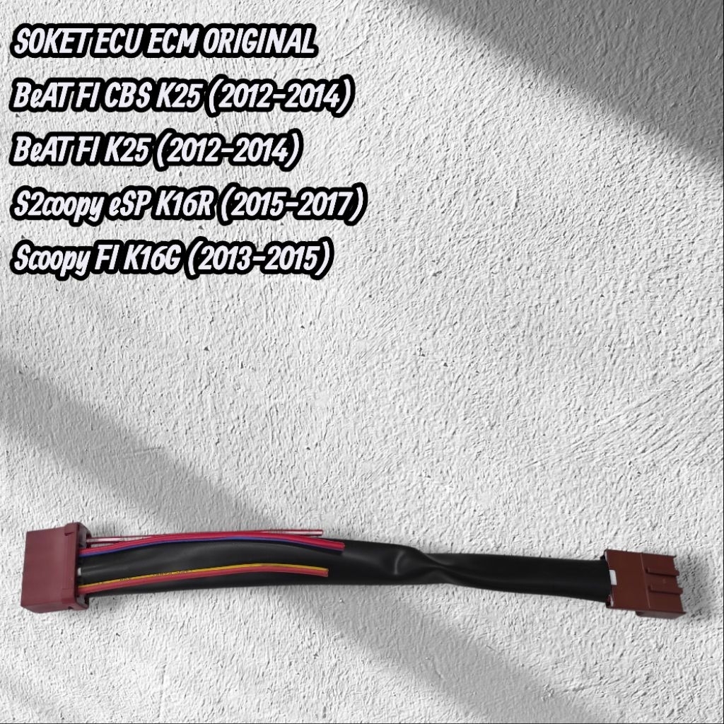 SOKET ECU ECM HND BeAT FI CBS K25,BeAT FI K25,Scoopy eSP K16R,Scoopy FI K16G ORIGINAL