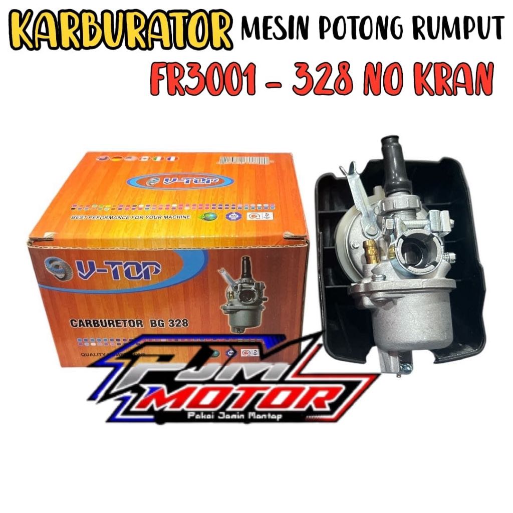 FR3001 PAKET CARBURATOR + FILTER UDARA - karburator plus saringan udara mesin potong rumput FR3000 V