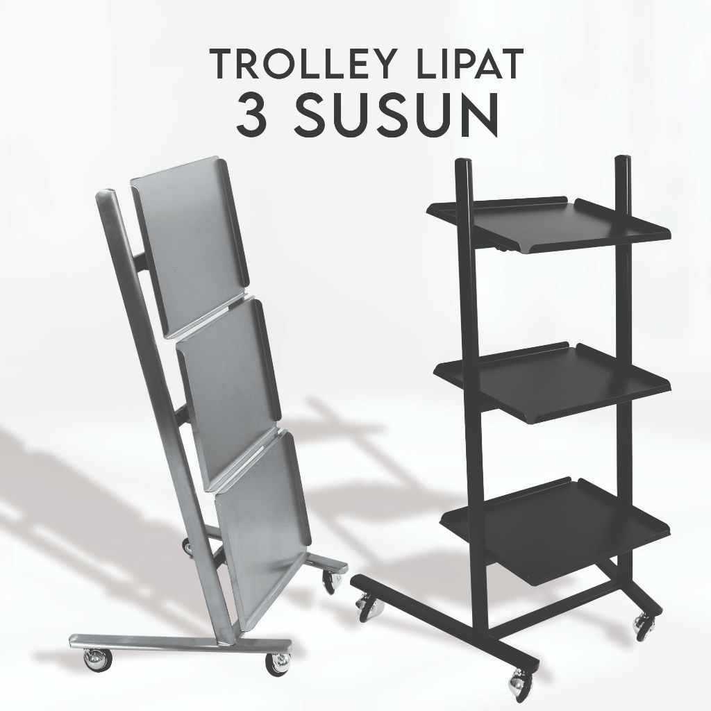 Trolley Lipat 3 susun-Trolley Lipat Serbaguna-Trolley Multifungsi-Trolley Lipat 3 Susun Rak Serbagun