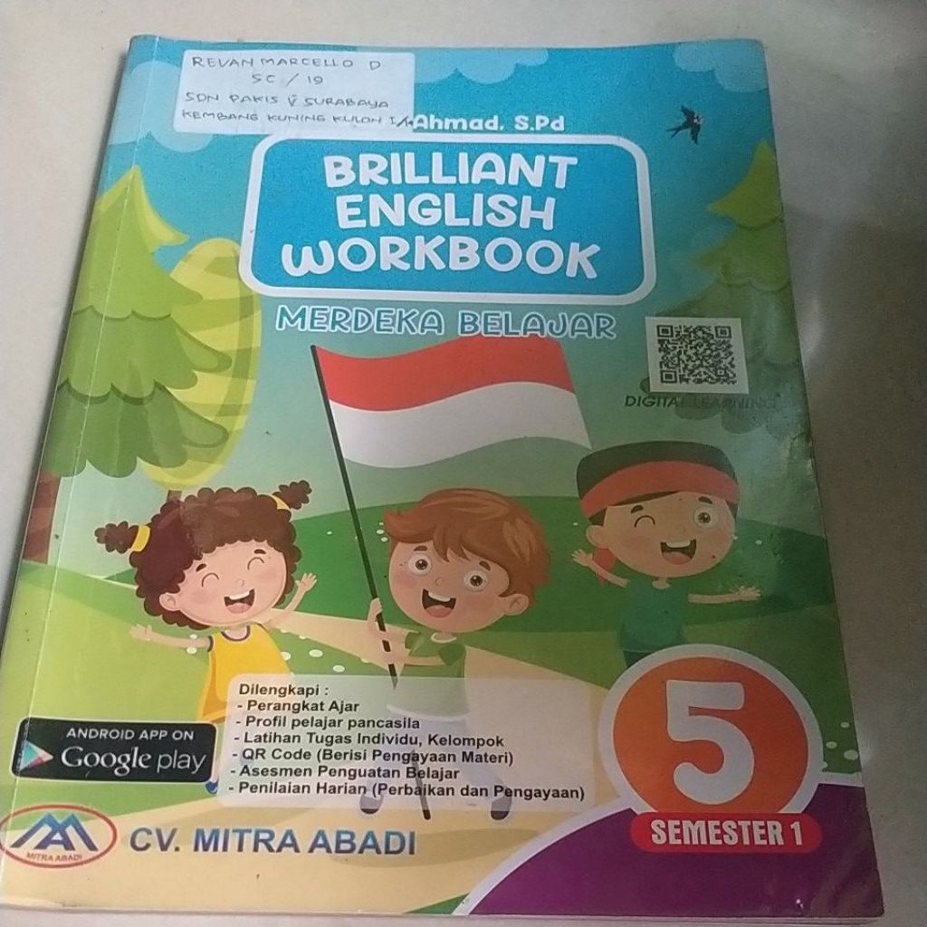 BRILLIANT ENGLISH WORKBOOK SD KELAS 5 KURIKULUM MERDEKA