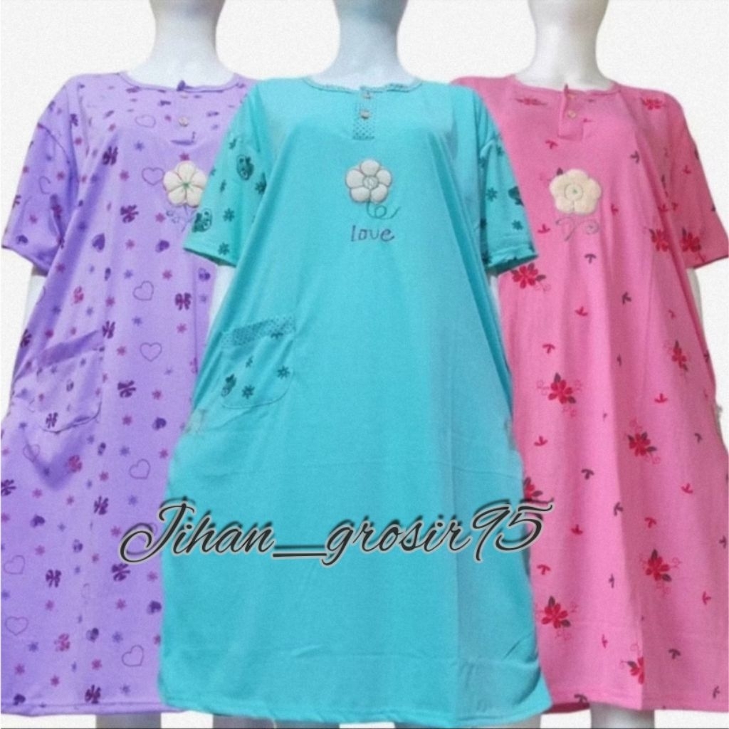 3 PCS DASTER ALESSA SUPER JUMBO LD 130 XXXL DASTER TIDUR KAOS LEMBUT(BISA COD)