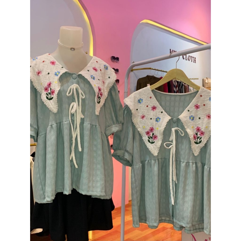 Atasan Blouse Lily Crinkle