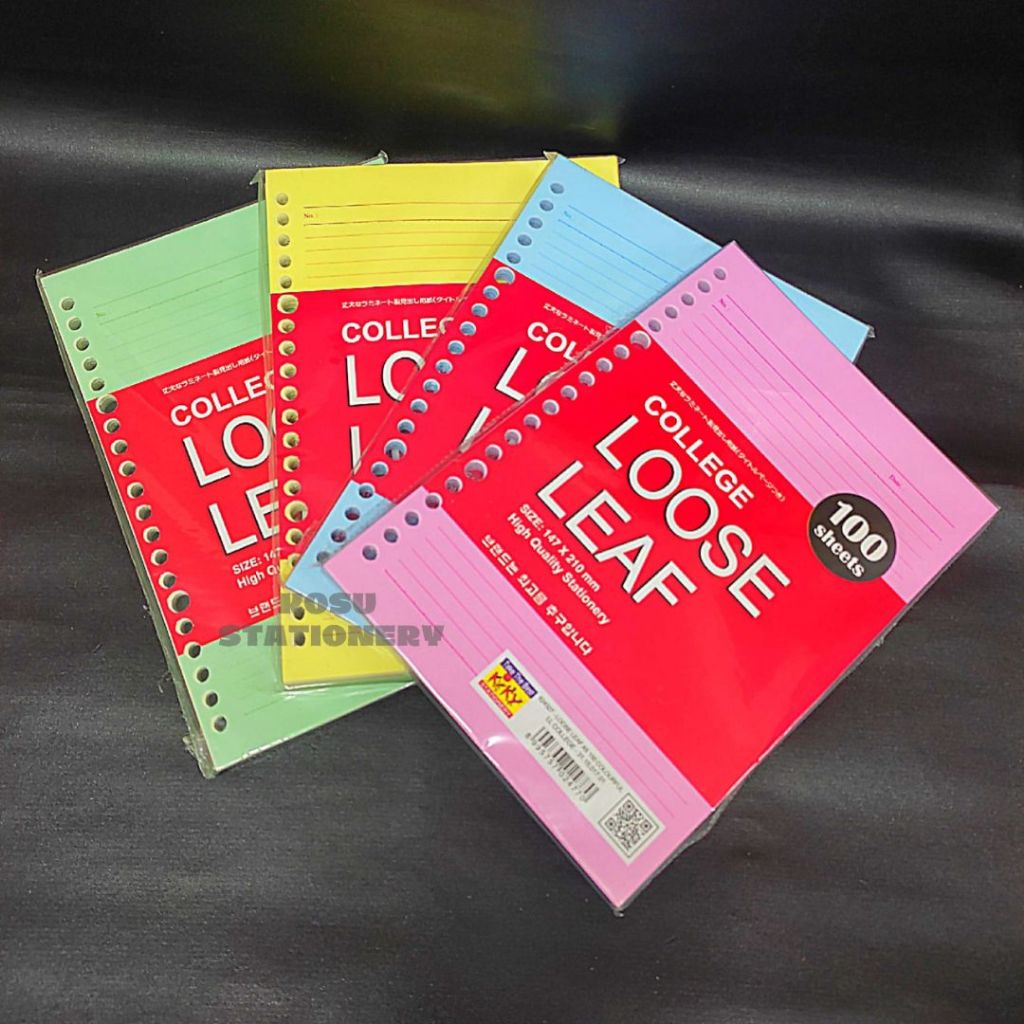 REFILL KERTAS / ISI BINDER / KERTAS LOOSE LEAF WARNA LL A5 100 COLOUR KIKY
