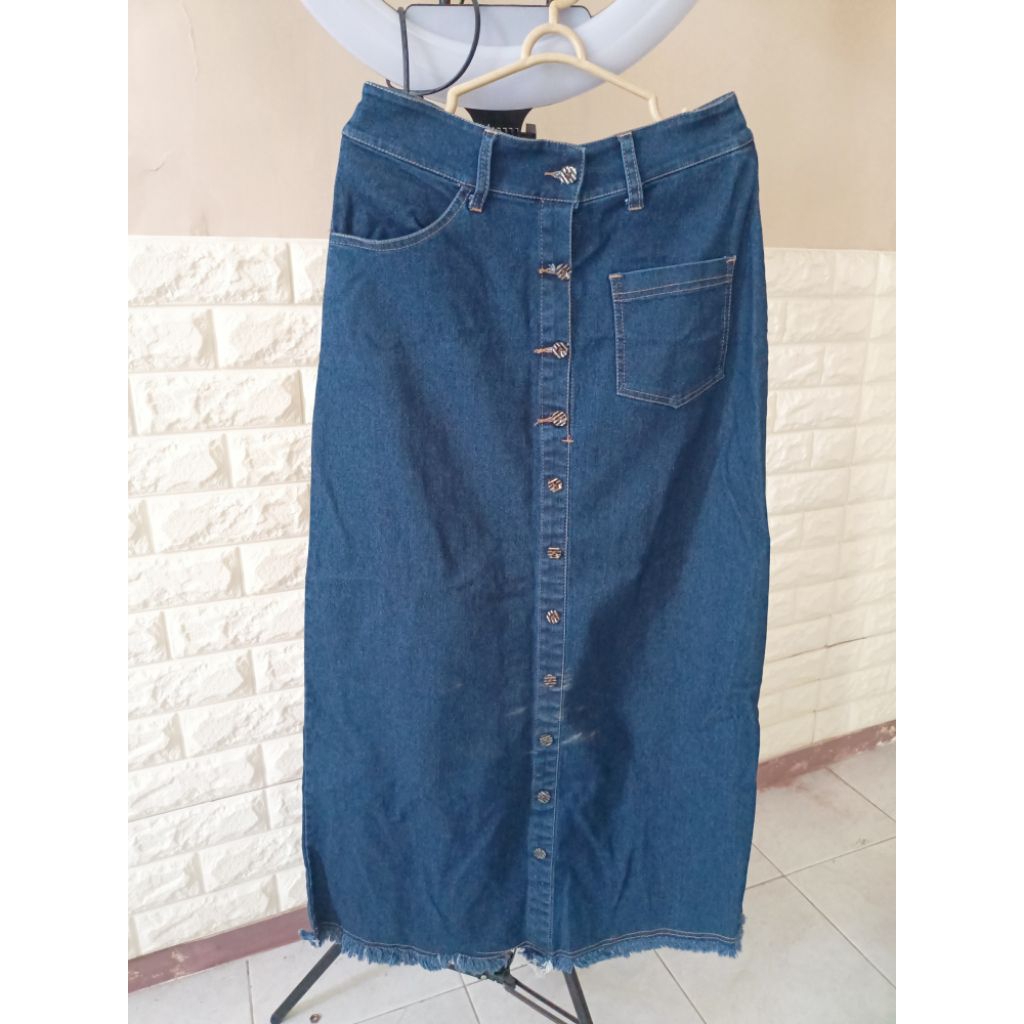 Rok Panjang Jeans Preloved