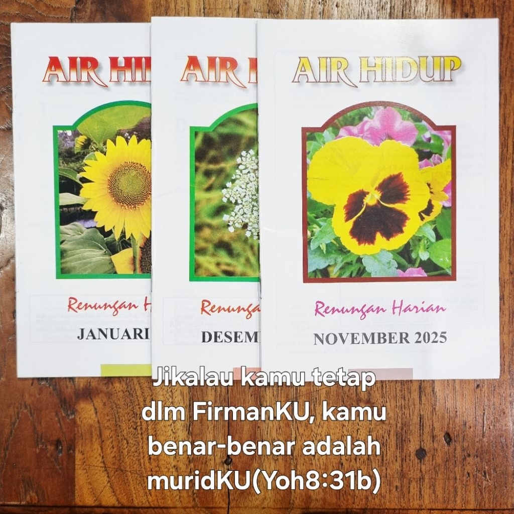 (2buku)Buku Renungan Harian AIR HIDUP Januari & Februari 2026(pilih 2buku)(X369)