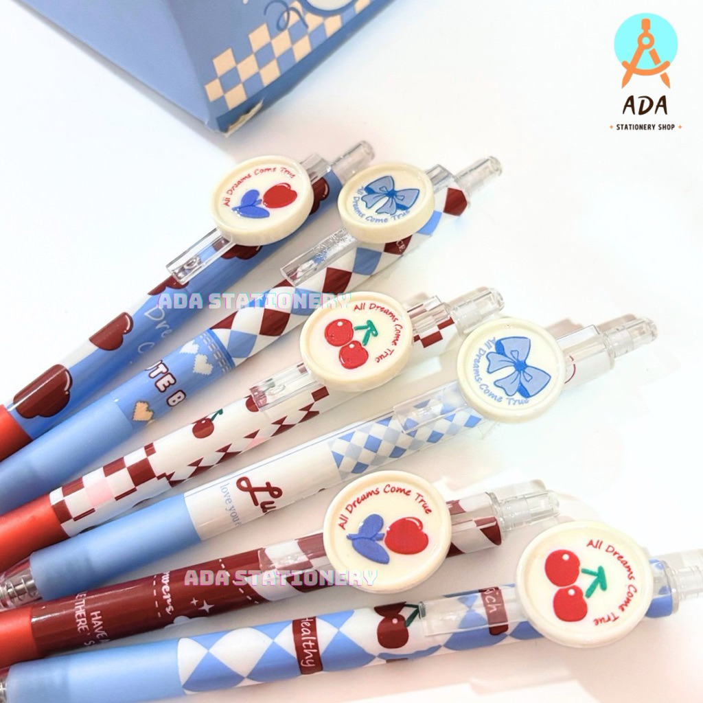 GEL PEN UMEI /YM-A2867/ PENA KLIK UMEI / PEN CHERRY PREMIUM