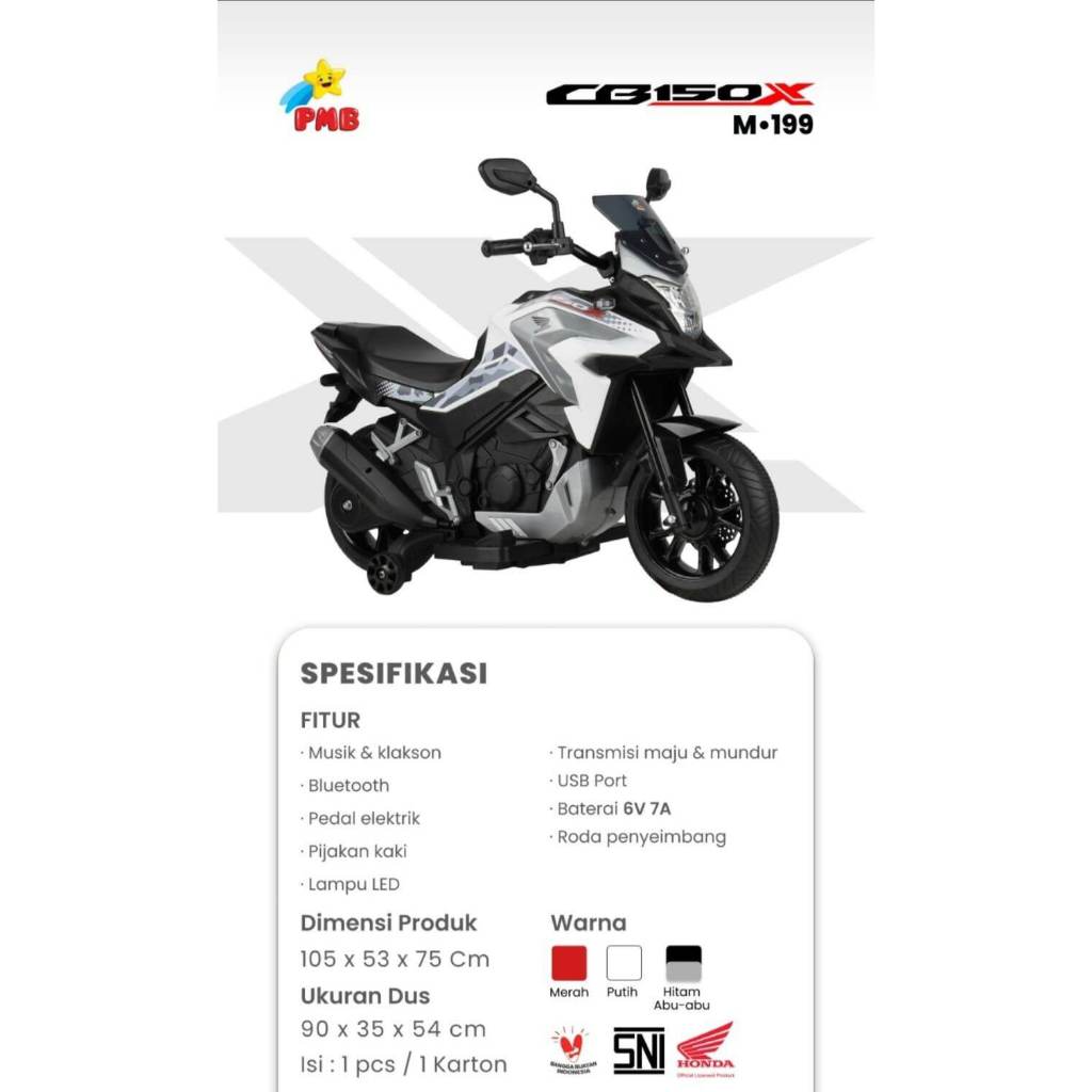 Motor Aki Anak PMB Honda CB150X M199 M-199 CB150