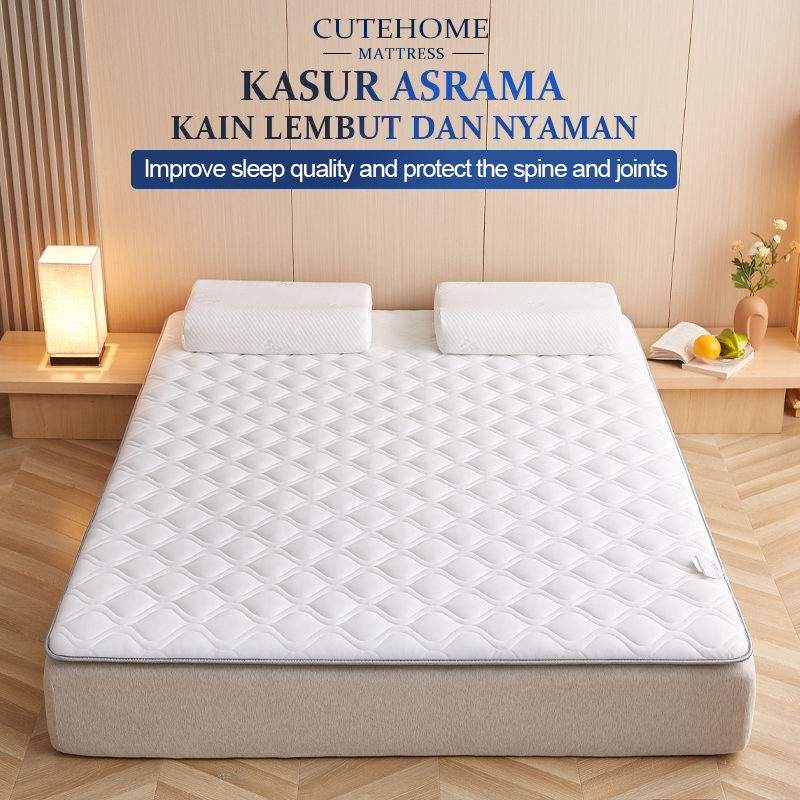 CUTEHOME Kasur Lipat Matras  Kasur Busa berkualitas Busa Gulung Lantai Travel Ukuran 90/120/160/180*