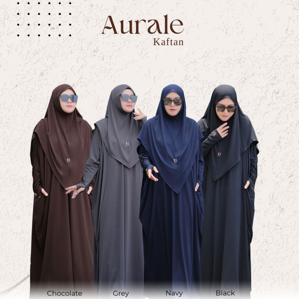ABAYA KAFTAN AURALE BY UMMA SYARI (KAFTAN JERSEY SYARI)