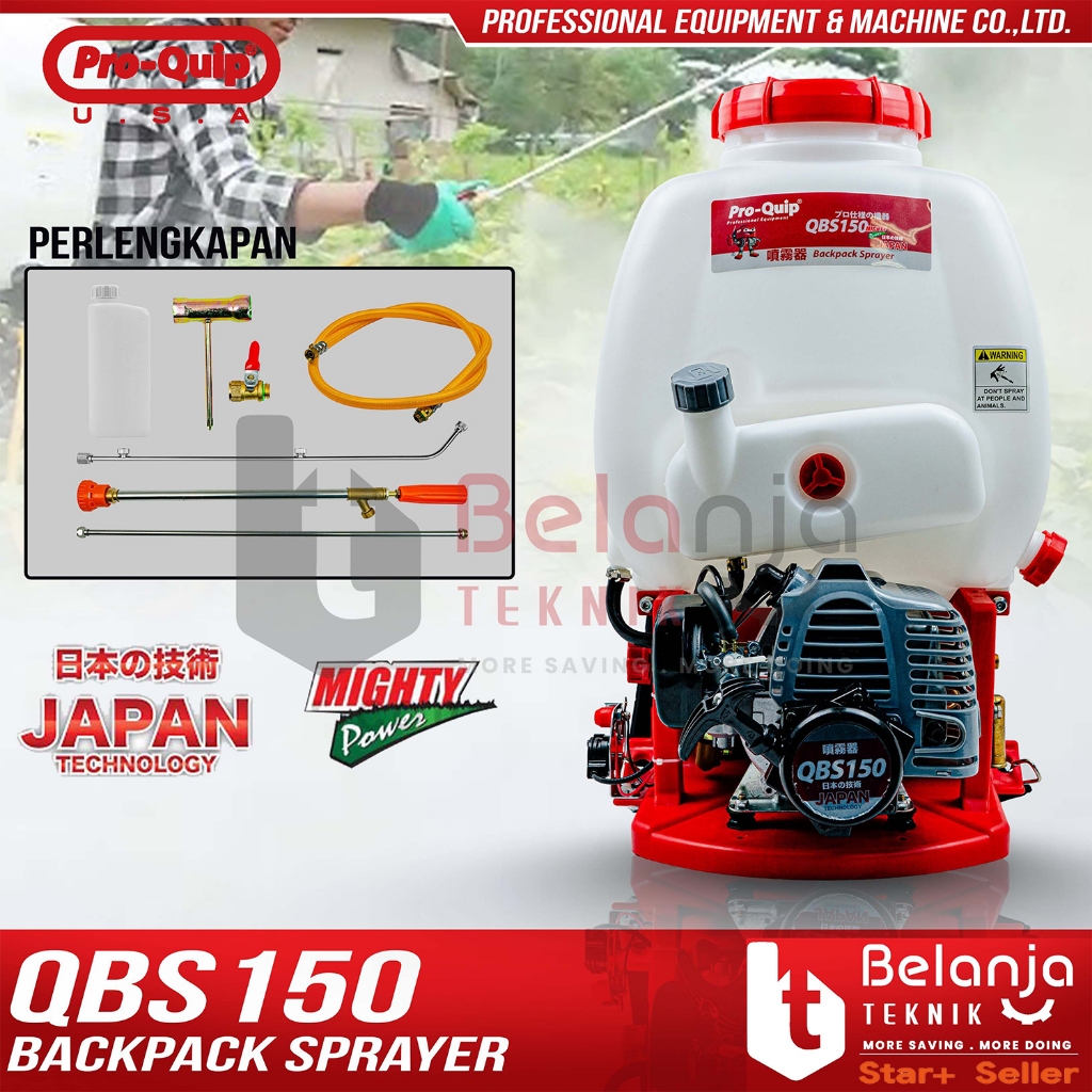Proquip Mesin Semprot Hama Bensin QBS150 Backpack Sprayer 2 Tak QBS 150