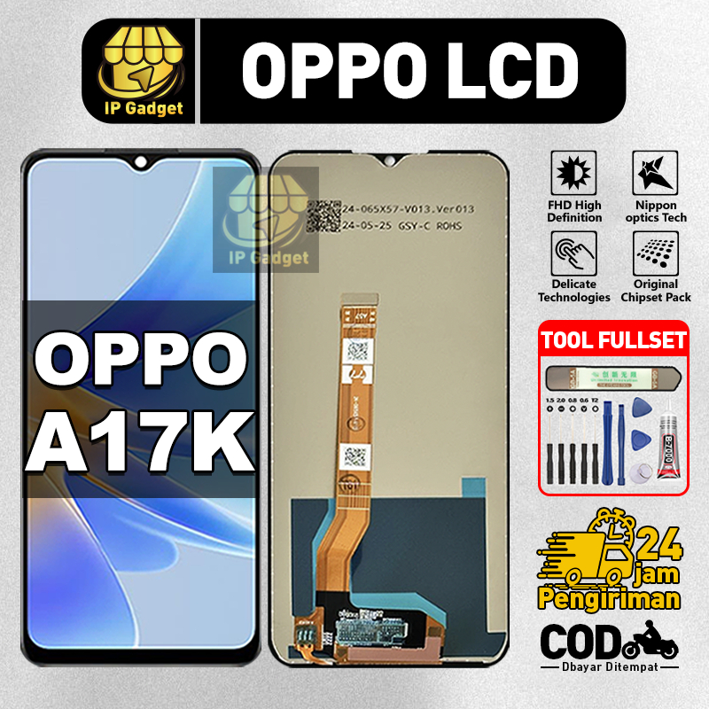 ORI FOR LCD OPPO A17K Fullset Original LCD HP OPPO A17K Asli Touchscreen Layar Sentuh HP COD