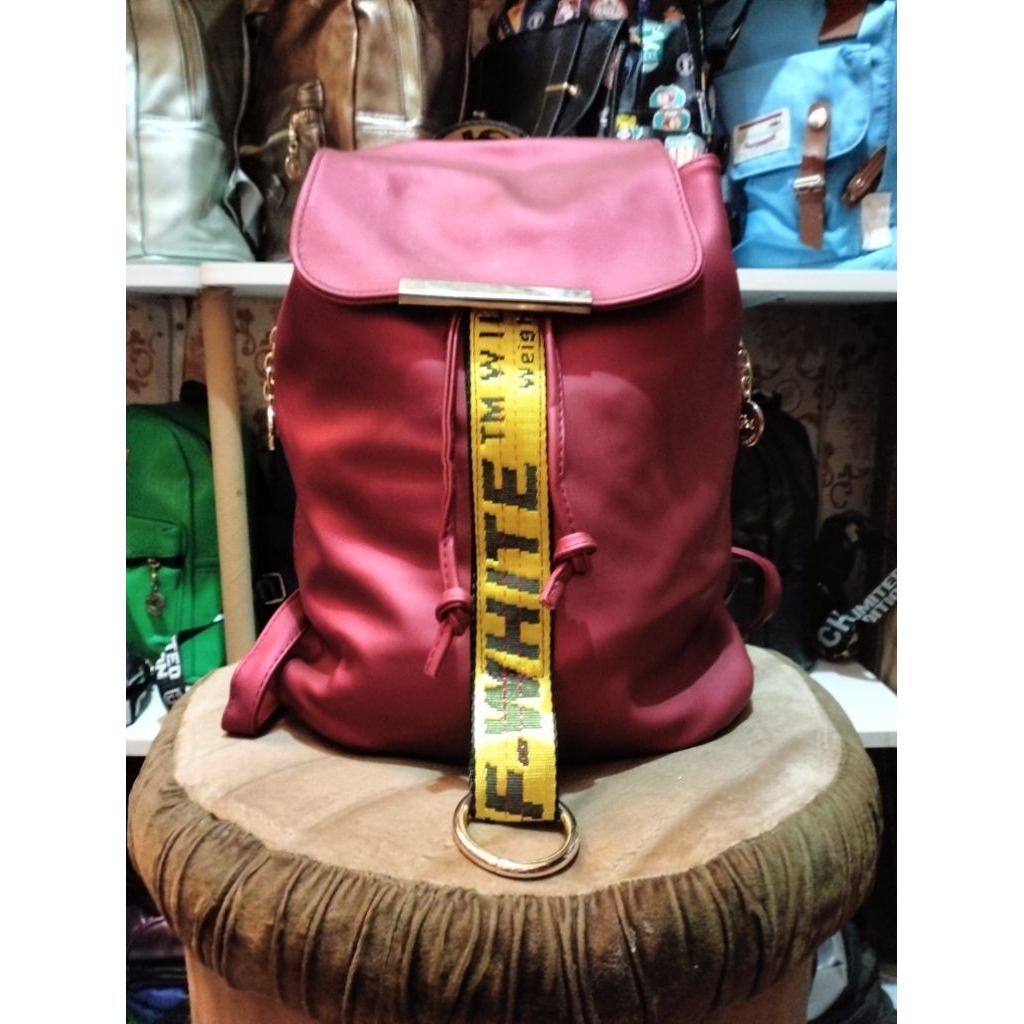 Tas Ransel serut fashion wanita impor