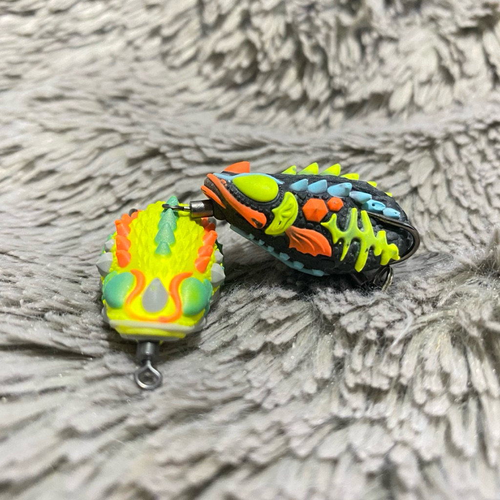 SOFT FROG THAILAND LURE 3D BADAK 3,5cm Umpan Pancing Casting gabus