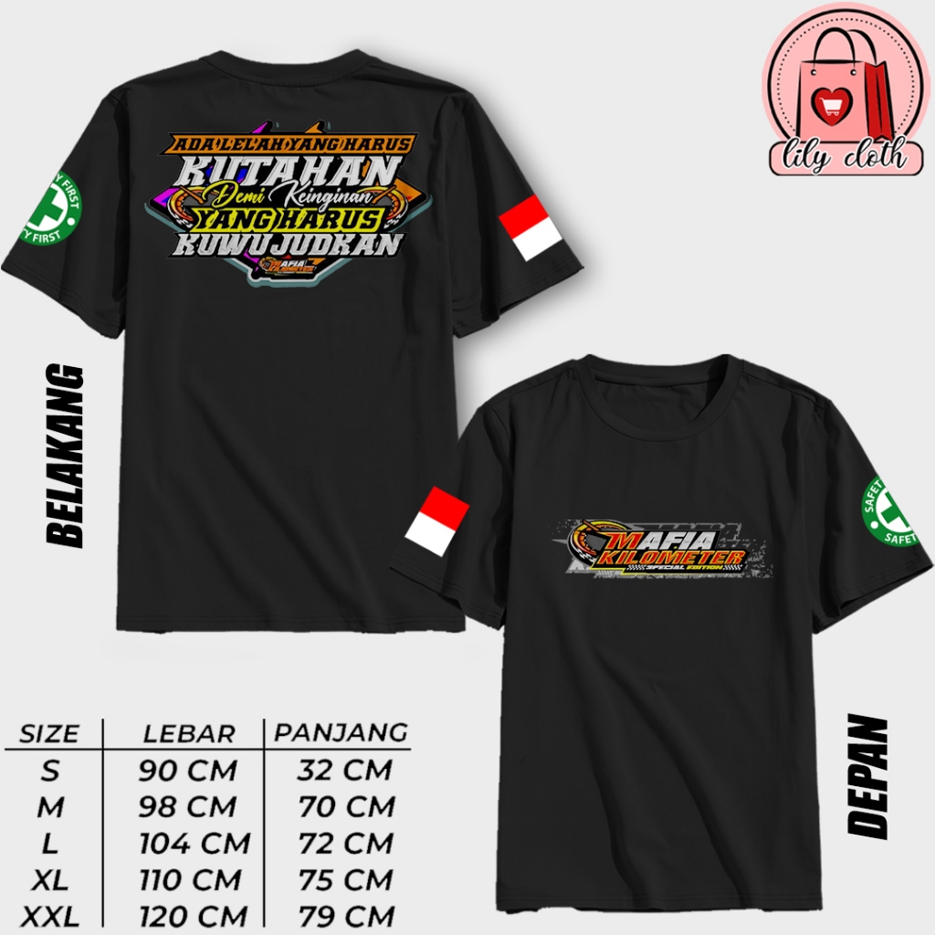 KAOS MAFIA KILOMETER BAJU DRIVER VIRAL TERBARU KAOS DISTRO PREMIUM TSHIRT BISA COD