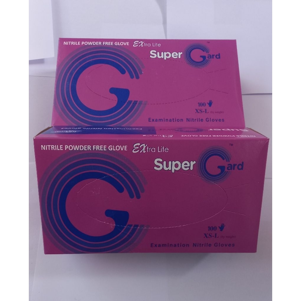 glove/sarung tangan Nitrile SUPER GARD isi 100