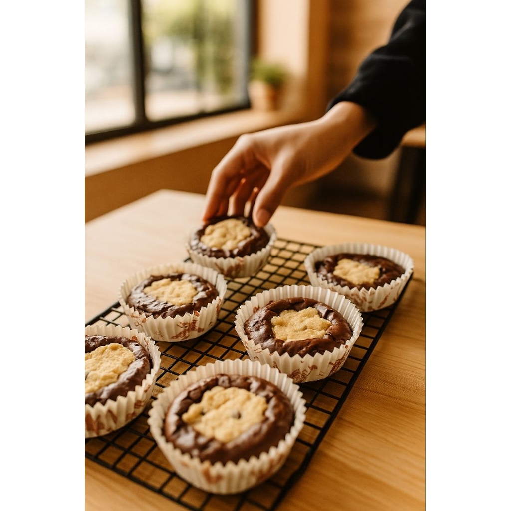 BROWNIES COOKIES/Brownies Panggang/coklat asli/soft cookies