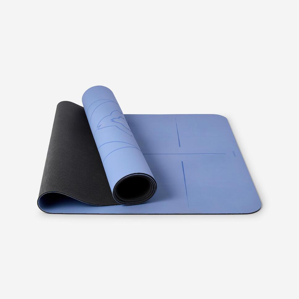 Decathlon KIMJALY Matras Yoga Anti Slip dan Tebal Biru - 8936896