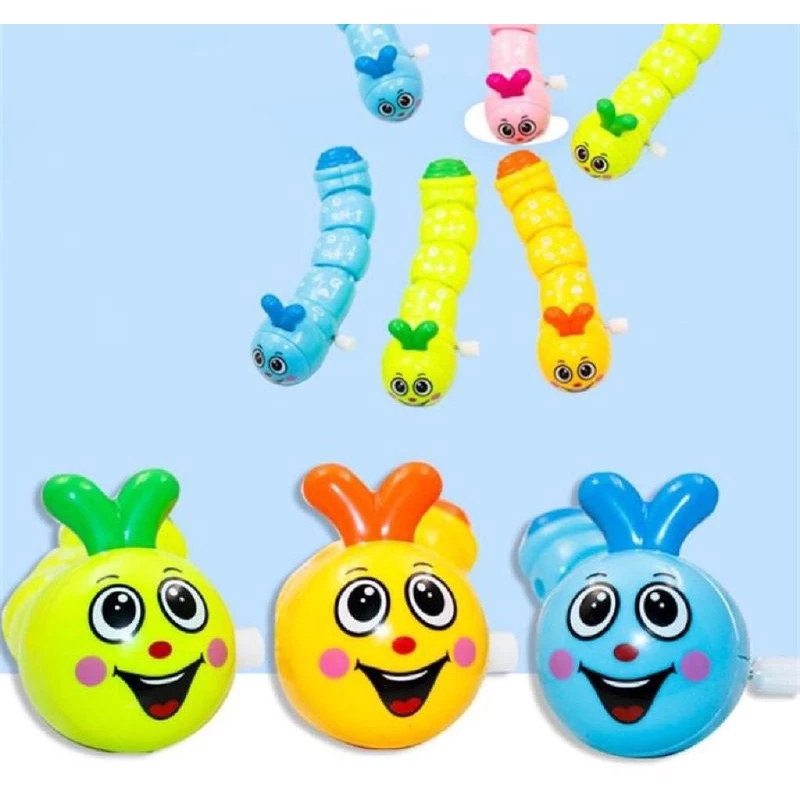 Mainan Ulat bergerak ulat berjalan mainan anak Ulat Bulu Gerak Kunci Knob Putar