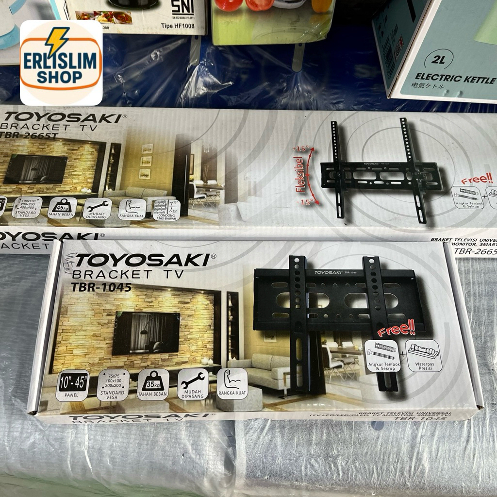 BRECKET TV LED 32-65 INCH - BRACKET TV LED - PENOPANG TV DI DINDING 32 - 65INCH - BRECKET TV LED MUR