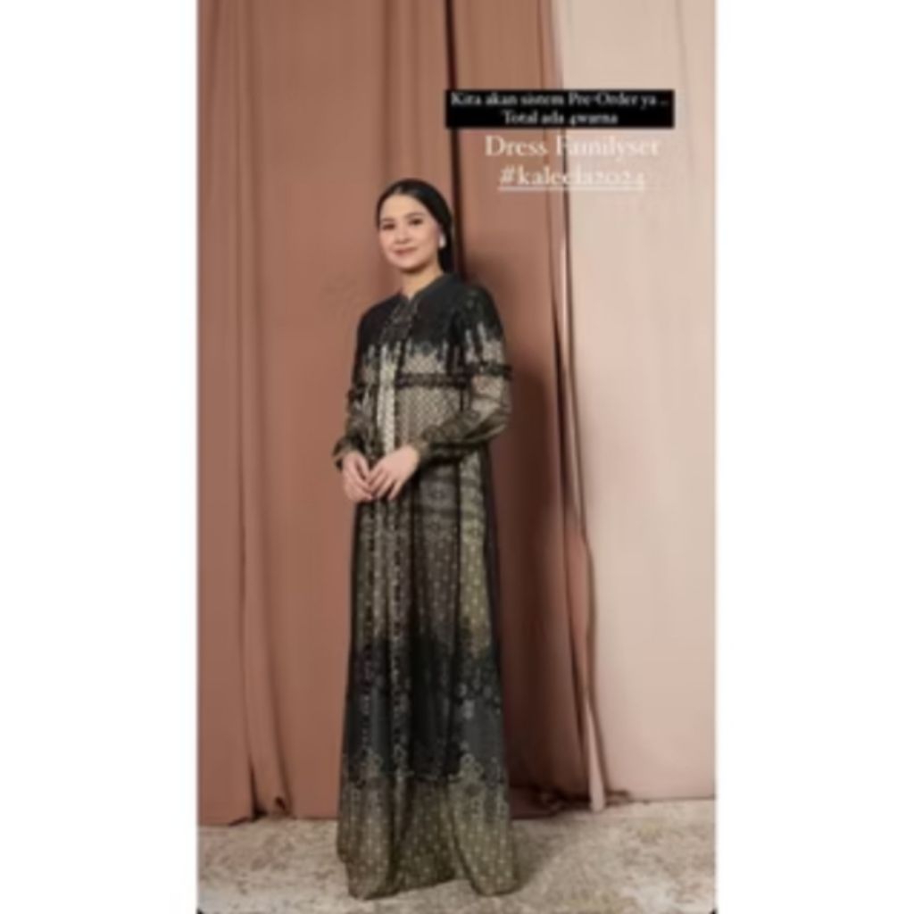 FAMILY SET BY KALEELA original 2024/gamis kaleela original/javina original/gamis lebaran/gamis fremi