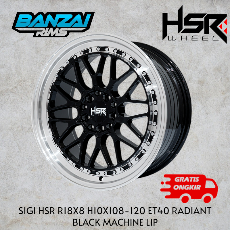Velg Racing Mobil Chery Ring 18 Lebar 8 Et40 / velg mobil model BBS LM R18 lubang 5x108 dan 5x120
