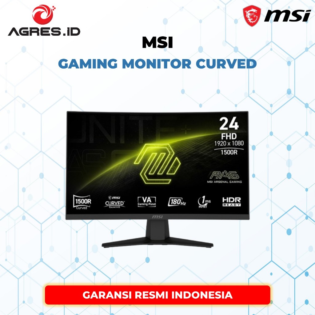 MSI Gaming Monitor Curved 24Inch Full Hd 1080P 180Hz
