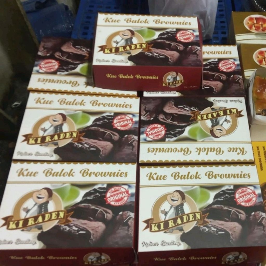 Kue Balok Brownies Ki Raden Original / Kue Balok Brownies Ki Raden Asli