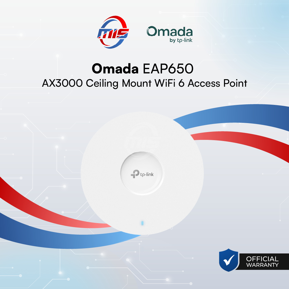 EAP650 Omada AX3000 Ceiling Mount WiFi 6 Access Point