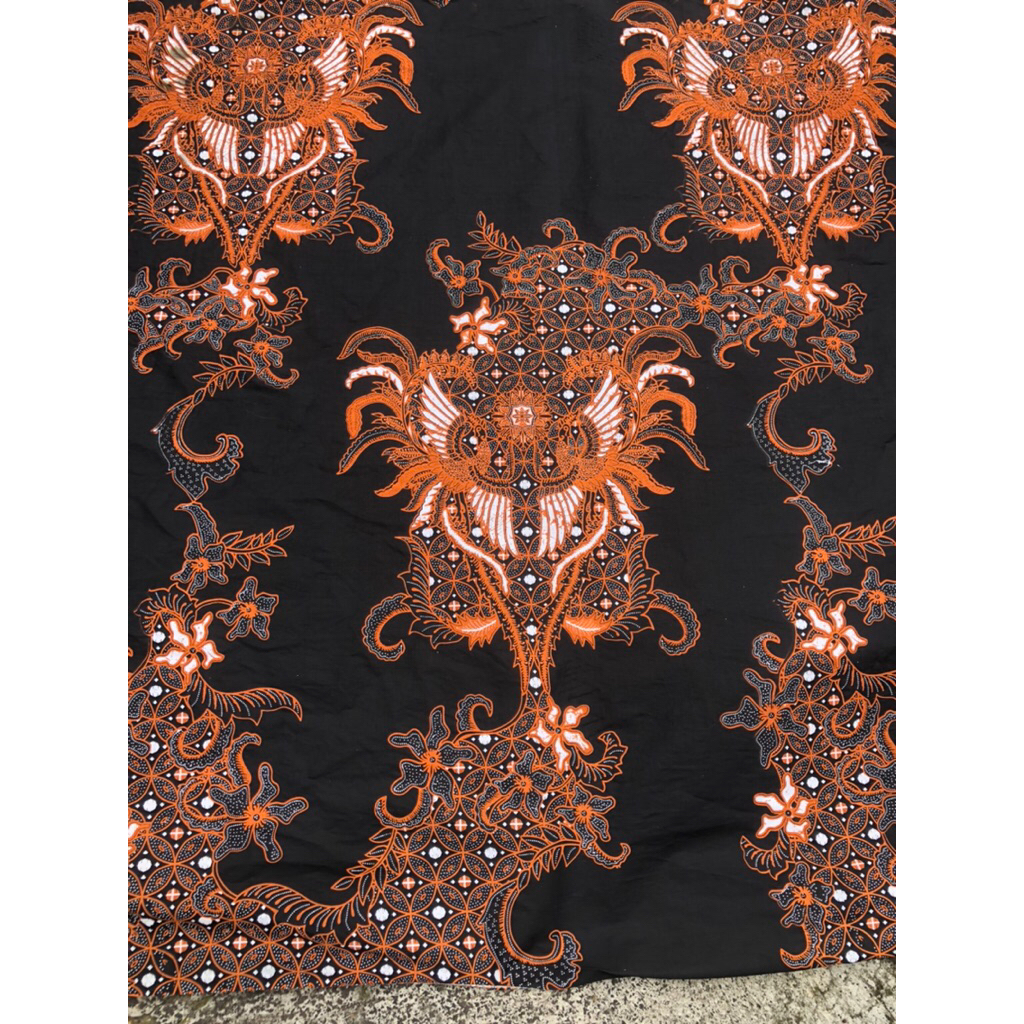 sayap hitam kain batik premium
