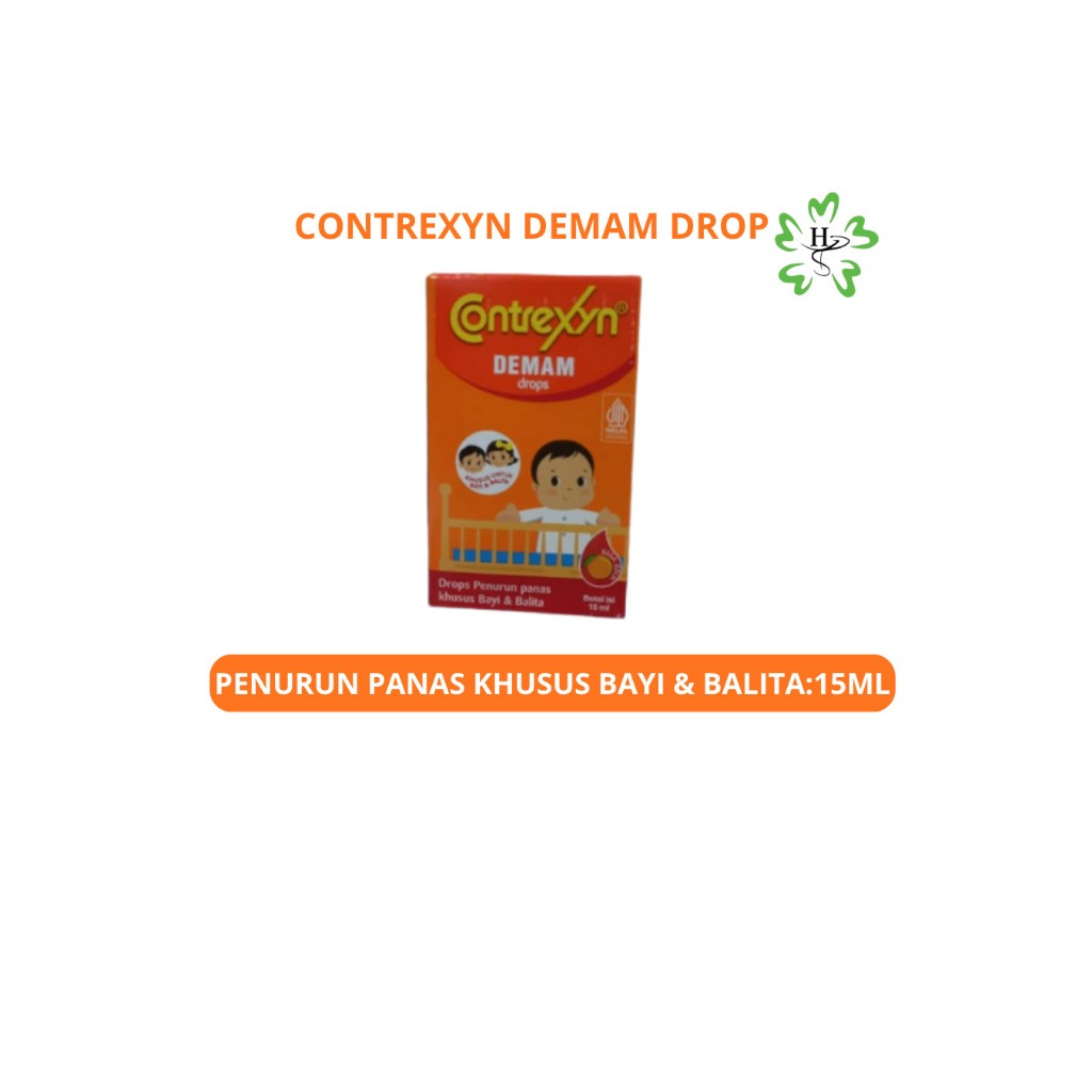 Contrexyn Demam Drops 15ml Sirup Bayi Paracetamol