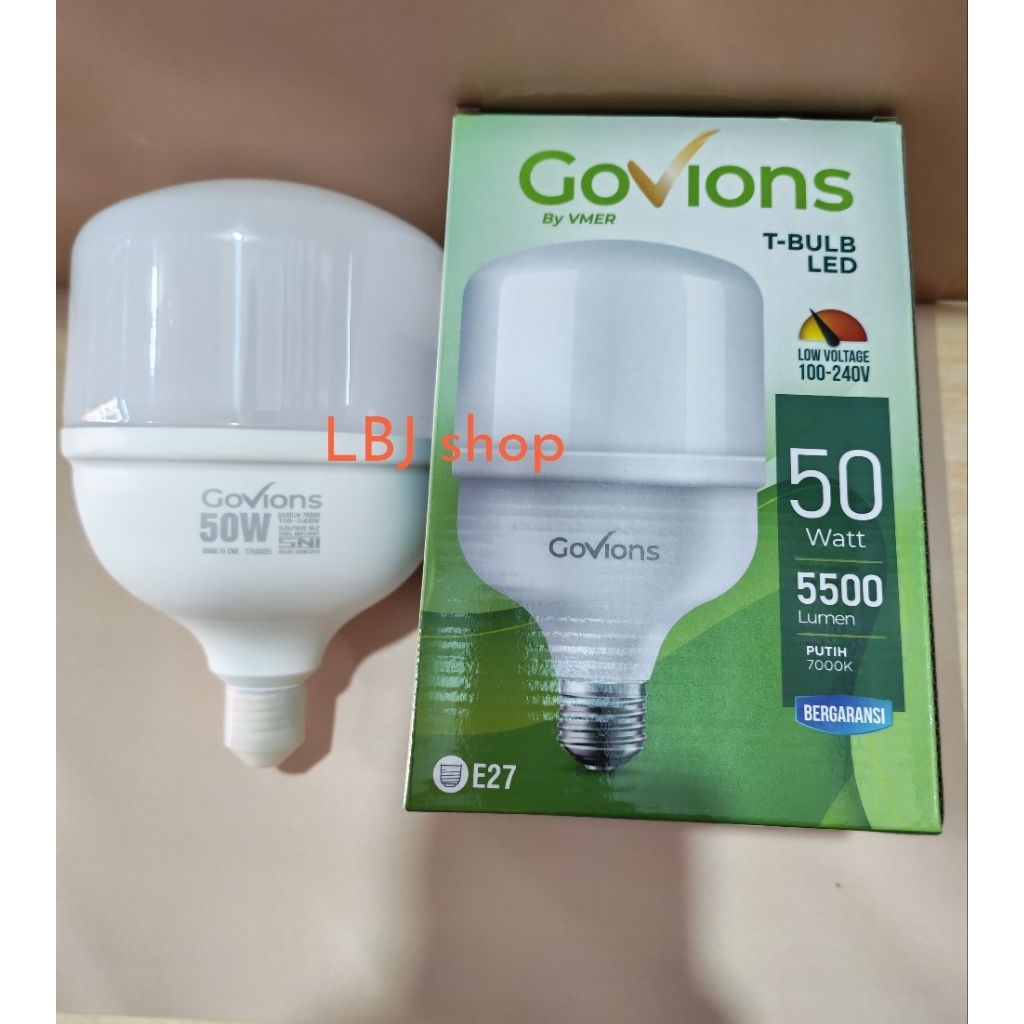 bola lampu / led 50watt (50w) Govions cahaya putih