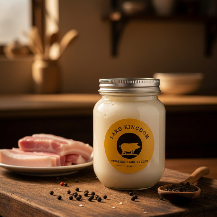 minyak babi lard oil lemak babi murni aroma mild dalam kemasan isi 200 gr 100% asli siap pakai Home 