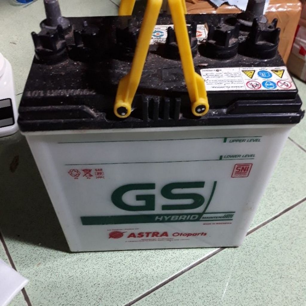 AKI MOBIL GS HYBRID SNI ORIGINAL SECOND ASTRA OTOPARTS