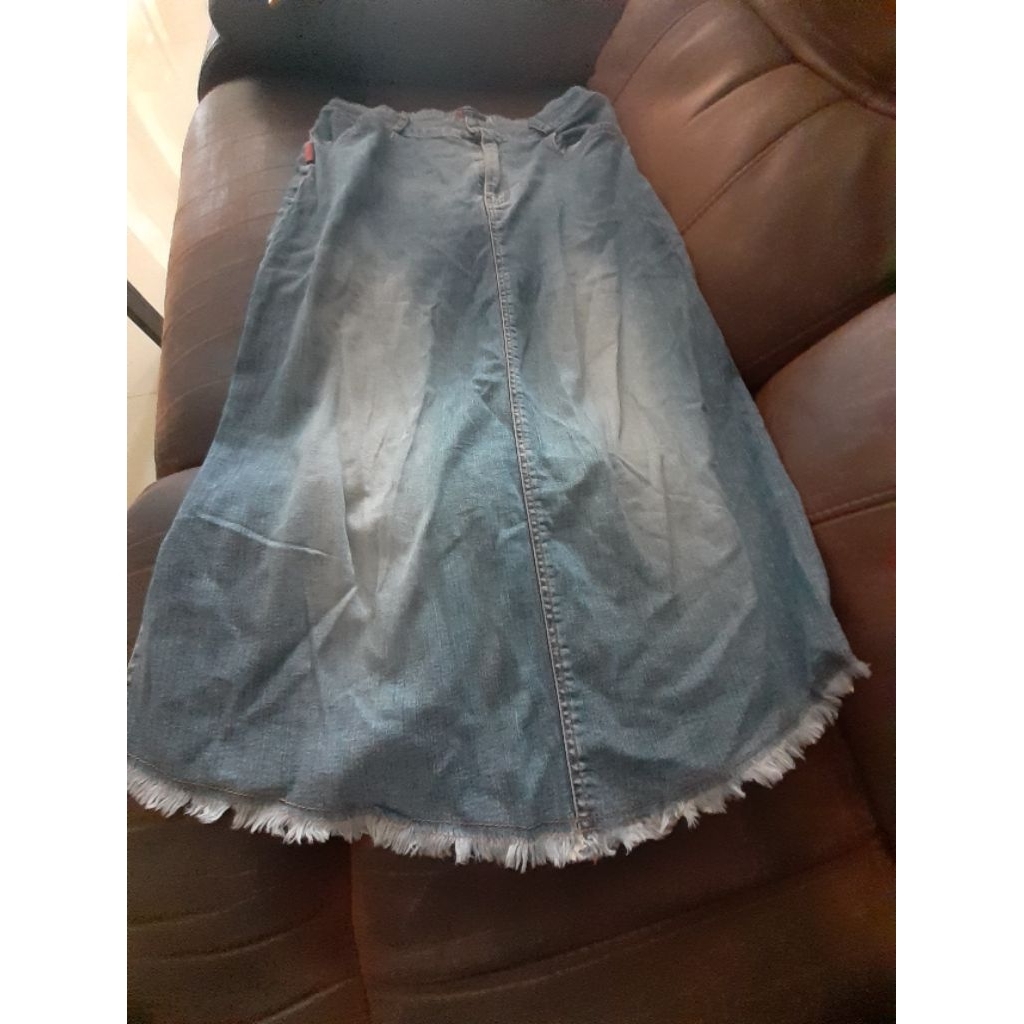 Rok Jeans Mini Preloved Second Branded X-TM Jeans Collection size M ( LP 80 P 70 )