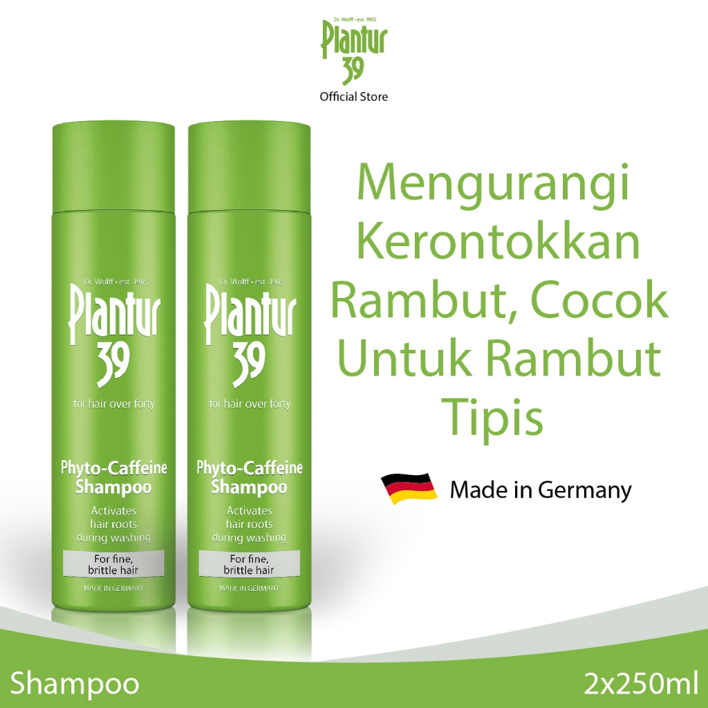 Plantur 39 Shampo untuk Kerontokan Rambut Tipis & Rapuh - TWIN PACK