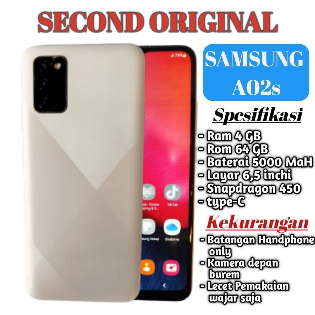 Samsung A02s Ram 4/64 Original
