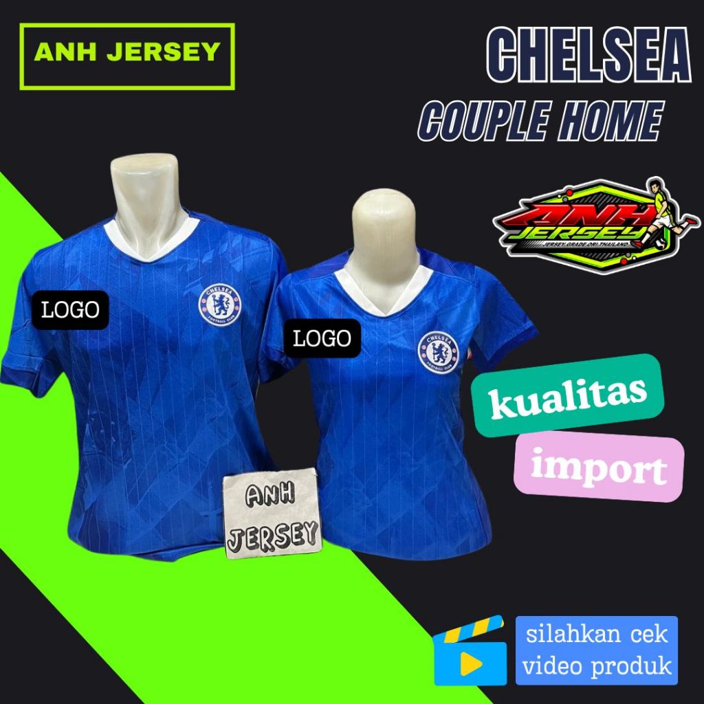 (JERSEY) BAJU BOLA COUPLE PASANGAN (CHELSEA) CHELSI CELSI HOME AWAY 3RD 2025 2026