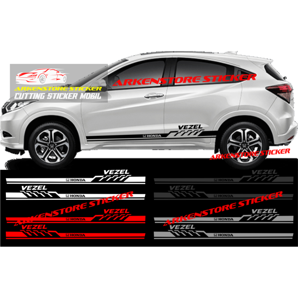 Promo sticker mobil vezel cutting sticker stiker mobil honda vezel stiker vezel