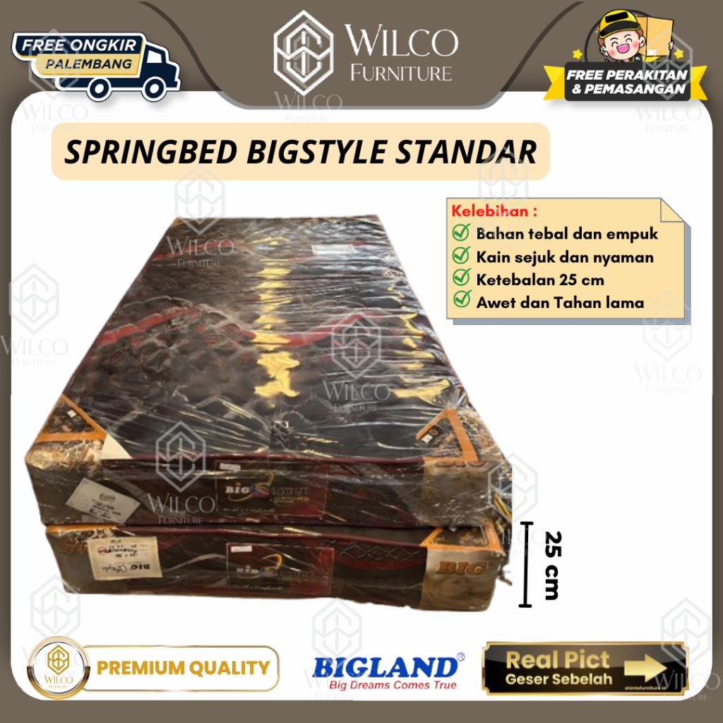 Kasur Matras BigStyle Standar By Bigland | Springbed Bigland Murah Palembang