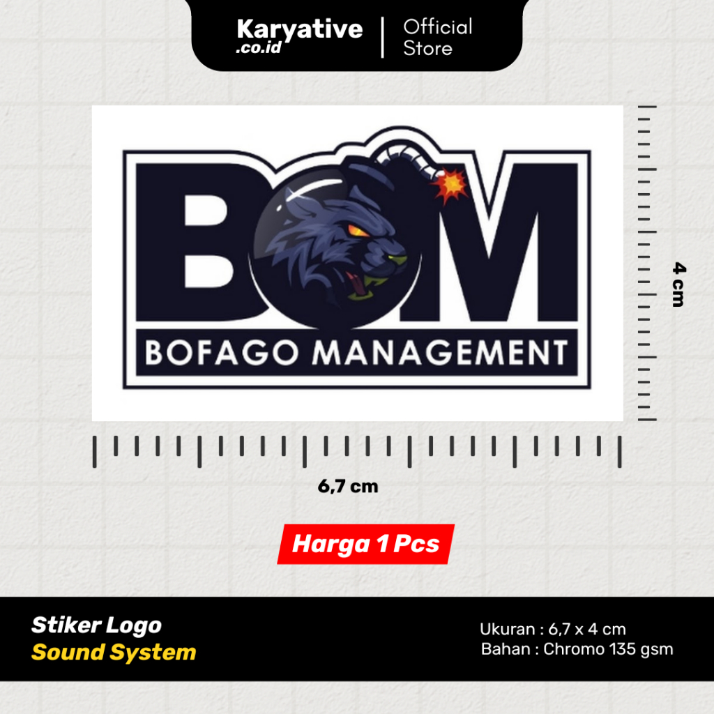 Stiker Sound System BOFAGO MANAGEMENT Terbaru