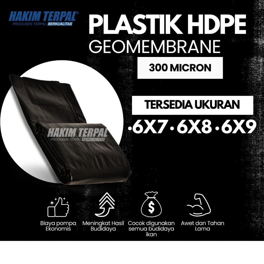 Terpal Lembaran HDPE Geomembaran 300mikron