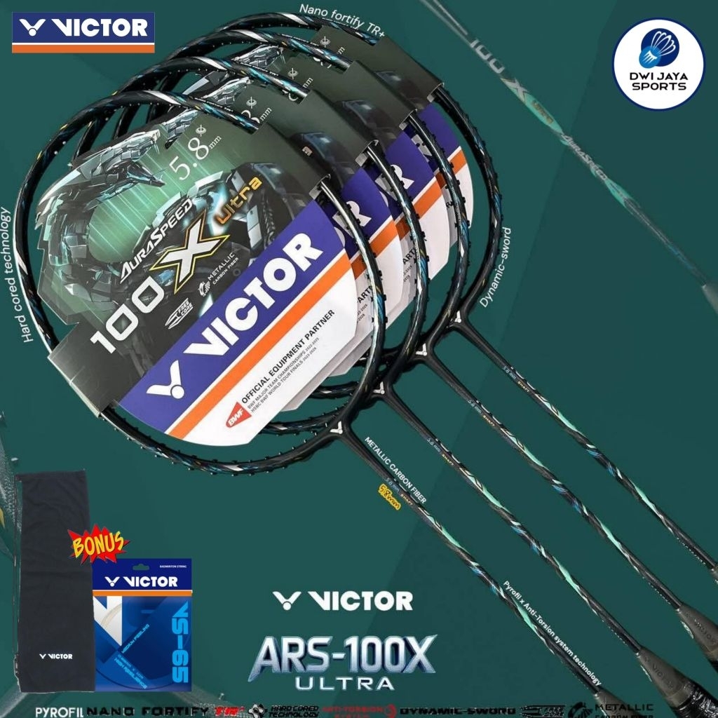 New Raket Badminton Victor AURASPEED 100X ULTRA G | Raket Victor Auraspeed Ultra 100 X | Victor Ars 