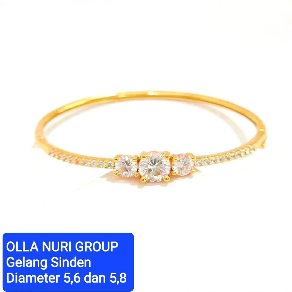 Gelang Sinden Emas Muda kadar 15% (2,4 gram)