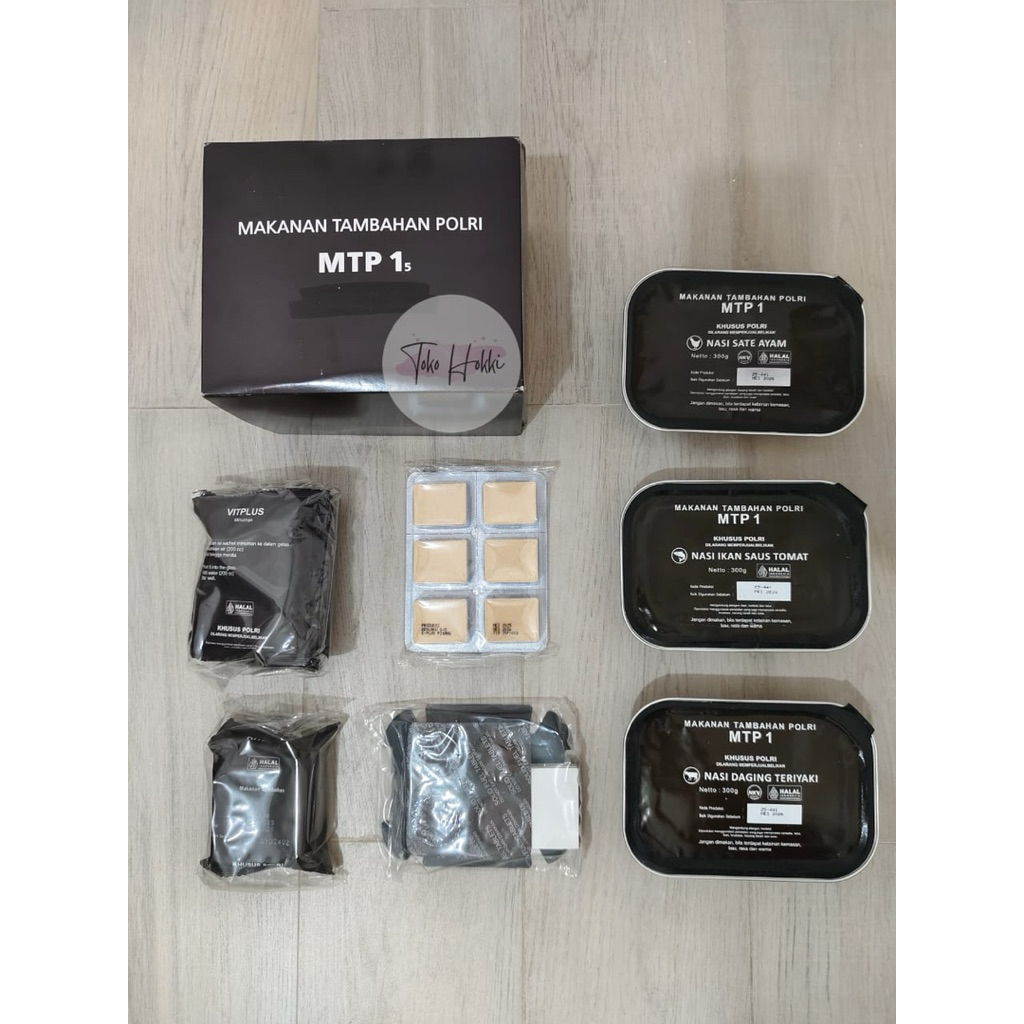 Ransum polri MTP l 1 set murah lengkap l makanan camping