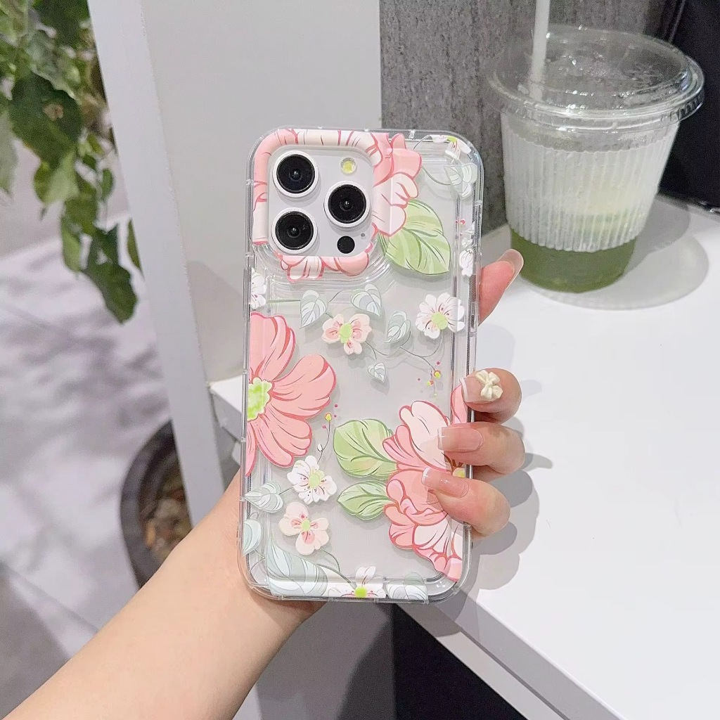 Case FLOWER PINK TOSCA DAISY - SAMSUNG A05 A05S A42 M33 M53 5G A3 A5 A7 2015 2016 2017 A310 A320 A51